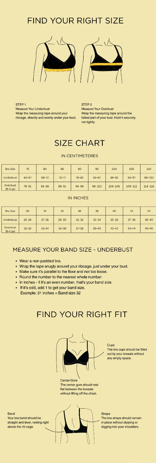Size Guide Desktop